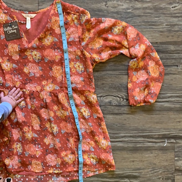 Matilda Jane Floral Sheer Top - Picture 7 of 8
